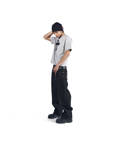 AAKAM(アーカム)の「CROS2 Patch Denim Pants (Black)(デニムパンツ・レディース・その他・1/2)」の9枚目の写真