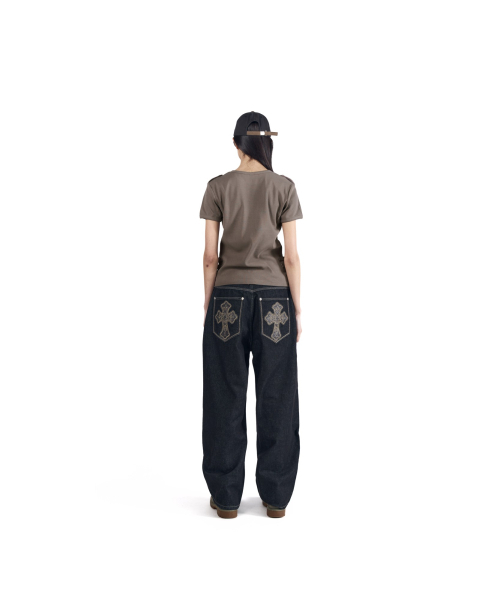 AAKAM(アーカム)の「CROS2 Patch Denim Pants (Black)(デニムパンツ・レディース・その他・1/2)」の14枚目の写真
