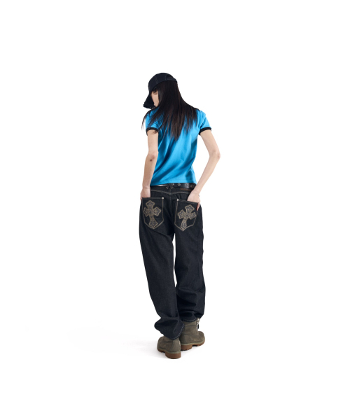 AAKAM(アーカム)の「CROS2 Patch Denim Pants (Black)(デニムパンツ・レディース・その他・1/2)」の16枚目の写真