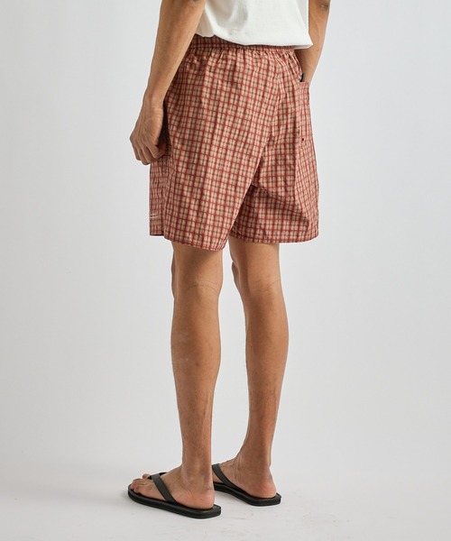 Saturdays NYC(サタデーズ ニューヨークシティ )の「Timothy Check Swim Short(その他パンツ・メンズ・グリーン/レンガ・S/M/L)」の10枚目の写真