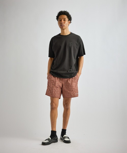 Saturdays NYC(サタデーズ ニューヨークシティ )の「Timothy Check Swim Short(その他パンツ・メンズ・グリーン/レンガ・S/M/L)」の16枚目の写真