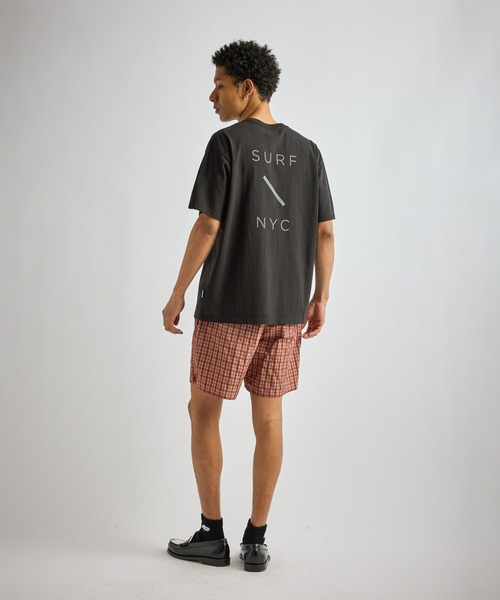 Saturdays NYC(サタデーズ ニューヨークシティ )の「Timothy Check Swim Short(その他パンツ・メンズ・グリーン/レンガ・S/M/L)」の17枚目の写真