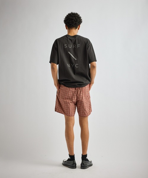 Saturdays NYC(サタデーズ ニューヨークシティ )の「Timothy Check Swim Short(その他パンツ・メンズ・グリーン/レンガ・S/M/L)」の18枚目の写真
