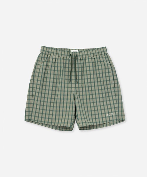 Saturdays NYC(サタデーズ ニューヨークシティ )の「Timothy Check Swim Short(その他パンツ・メンズ・グリーン/レンガ・S/M/L)」の19枚目の写真