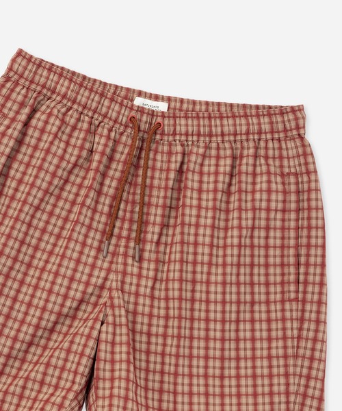 Saturdays NYC(サタデーズ ニューヨークシティ )の「Timothy Check Swim Short(その他パンツ・メンズ・グリーン/レンガ・S/M/L)」の3枚目の写真