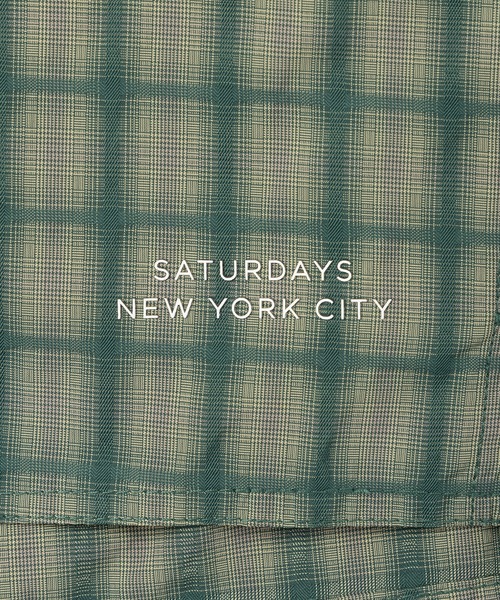 Saturdays NYC(サタデーズ ニューヨークシティ )の「Timothy Check Swim Short(その他パンツ・メンズ・グリーン/レンガ・S/M/L)」の6枚目の写真