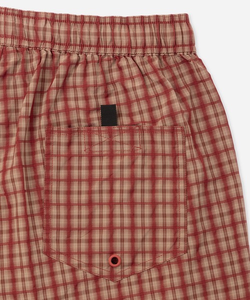 Saturdays NYC(サタデーズ ニューヨークシティ )の「Timothy Check Swim Short(その他パンツ・メンズ・グリーン/レンガ・S/M/L)」の4枚目の写真