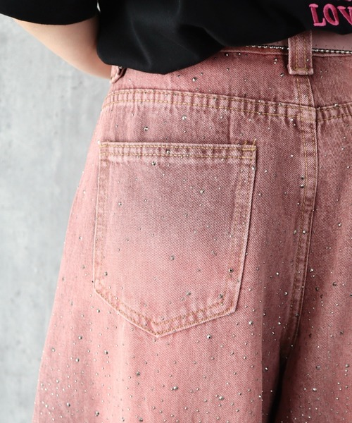 CECIL McBEE(セシルマクビー)の「ベルト付きカーブカラーデニムパンツ(デニムパンツ・レディース・ピンク/イエロー・61/64)」の14枚目の写真