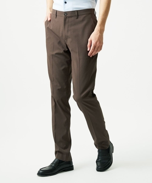 MICHEL KLEIN HOMME (ミッシェルクランオム)の「【セットアップ】サッカースラックスパンツ(スラックス・メンズ・ネイビー/ブラウン/ブルー・MEDIUM/LARGE/X-LARGE)」の1枚目の写真