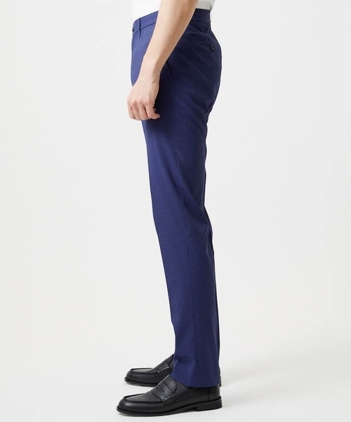 MICHEL KLEIN HOMME (ミッシェルクランオム)の「【セットアップ】サッカースラックスパンツ(スラックス・メンズ・ネイビー/ブラウン/ブルー・MEDIUM/LARGE/X-LARGE)」の4枚目の写真