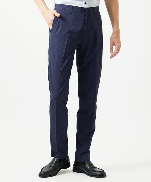MICHEL KLEIN HOMME (ミッシェルクランオム)の「【セットアップ】サッカースラックスパンツ(スラックス・メンズ・ネイビー/ブラウン/ブルー・MEDIUM/LARGE/X-LARGE)」の13枚目の写真