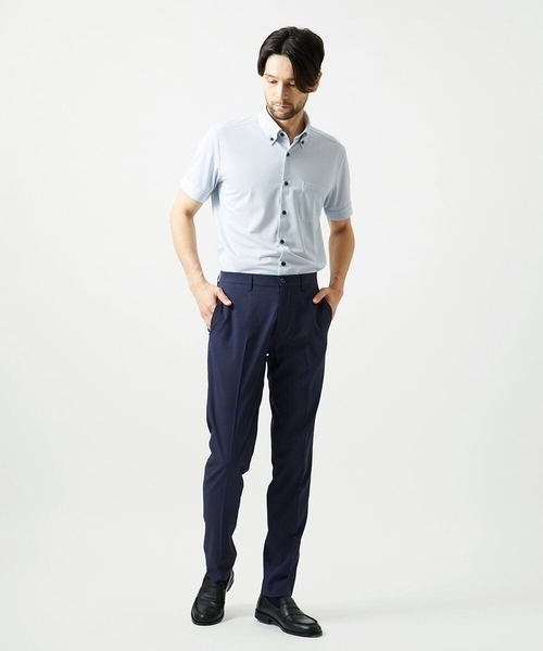 MICHEL KLEIN HOMME (ミッシェルクランオム)の「【セットアップ】サッカースラックスパンツ(スラックス・メンズ・ネイビー/ブラウン/ブルー・MEDIUM/LARGE/X-LARGE)」の11枚目の写真