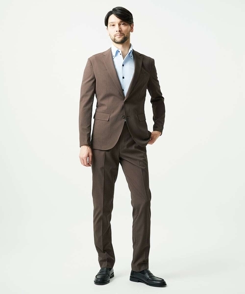 MICHEL KLEIN HOMME (ミッシェルクランオム)の「【セットアップ】サッカースラックスパンツ(スラックス・メンズ・ネイビー/ブラウン/ブルー・MEDIUM/LARGE/X-LARGE)」の8枚目の写真