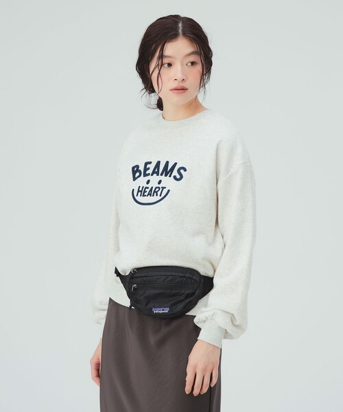 BEAMS HEART(ビームスハート)の「スマイル 刺繍 スウェット プルオーバー(スウェット・レディース・チャコールグレー/ブラウン/ホワイト系その他5・FREE)」の7枚目の写真
