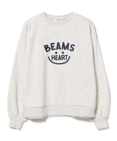 BEAMS HEART(ビームスハート)の「スマイル 刺繍 スウェット プルオーバー(スウェット・レディース・チャコールグレー/ブラウン/ホワイト系その他5・FREE)」の9枚目の写真