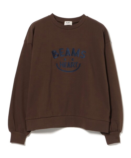 BEAMS HEART(ビームスハート)の「スマイル 刺繍 スウェット プルオーバー(スウェット・レディース・チャコールグレー/ブラウン/ホワイト系その他5・FREE)」の18枚目の写真