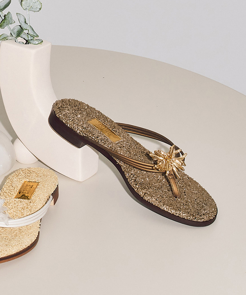 GRISE(グリーズ)の「《WEB+一部店舗限定》GRISE SEA MOTIF トングサンダル(サンダル・レディース・カーキ/ブラウン/アイボリー・LARGE/MEDIUM/SMALL/X-LARGE)」の3枚目の写真