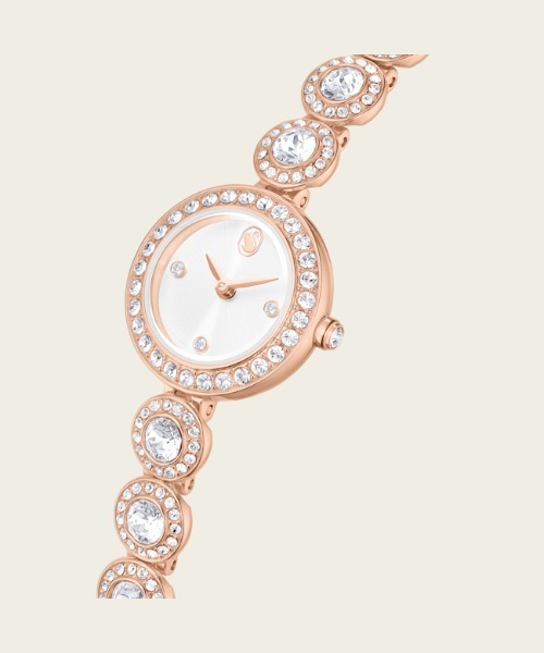 SWAROVSKI(スワロフスキー)の「【公式】【スワロフスキー】Una Angelic ウォッチ, クリスタルを使ったブレスレット, ローズゴールドカラー, ローズゴールドトーン仕上げ(デジタル腕時計・レディース・ゴールド系・ONE SIZE)」の5枚目の写真