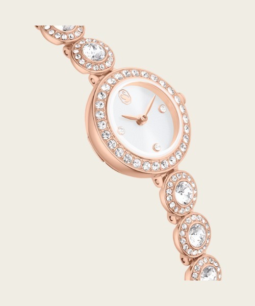 SWAROVSKI(スワロフスキー)の「【公式】【スワロフスキー】Una Angelic ウォッチ, クリスタルを使ったブレスレット, ローズゴールドカラー, ローズゴールドトーン仕上げ(デジタル腕時計・レディース・ゴールド系・ONE SIZE)」の7枚目の写真