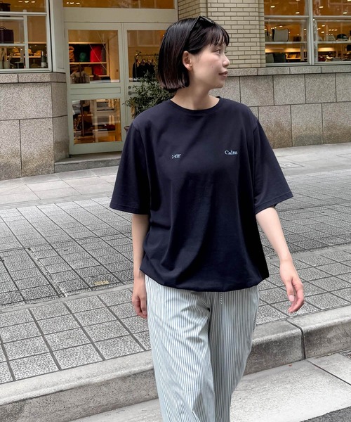 CANAL JEAN(キャナルジーン)の「Twelve12 Calm air Tシャツ(Tシャツ/カットソー・レディース・イエロー/アッシュ/ネイビー・X-LARGE/LARGE)」の2枚目の写真