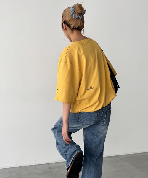 CANAL JEAN(キャナルジーン)の「Twelve12 Calm air Tシャツ(Tシャツ/カットソー・レディース・イエロー/アッシュ/ネイビー・X-LARGE/LARGE)」の3枚目の写真