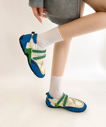 HOOK（フック）の「HOOK for girls　メッシュ クロスストラップ スポーツ バレエシューズ Y2K フラット 軽量（スニーカー）」