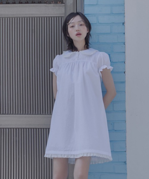 ROCKFISH WEATHERWEAR(ロックフィッシュウェザーウェア)の「BABYDOLL DRESS(ワンピース・レディース・ブラック/ライトブルー/ホワイト・M/S)」の3枚目の写真