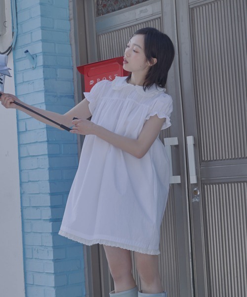 ROCKFISH WEATHERWEAR(ロックフィッシュウェザーウェア)の「BABYDOLL DRESS(ワンピース・レディース・ブラック/ライトブルー/ホワイト・M/S)」の21枚目の写真