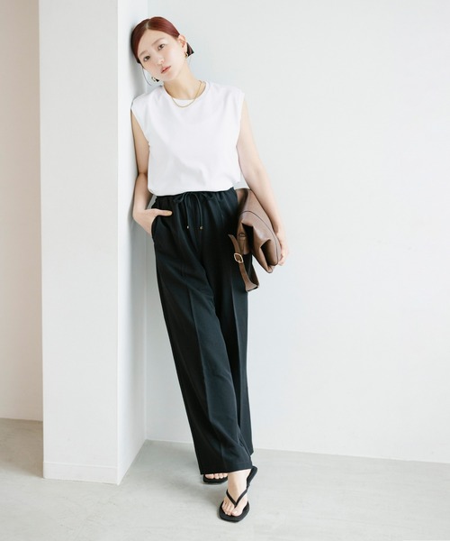 coca(coca)(コカ)の「【伊藤千晃様着用】接触冷感ノースリーブTシャツ(Tシャツ/カットソー・レディース・ブラック/ホワイト・L/S/M)」の5枚目の写真