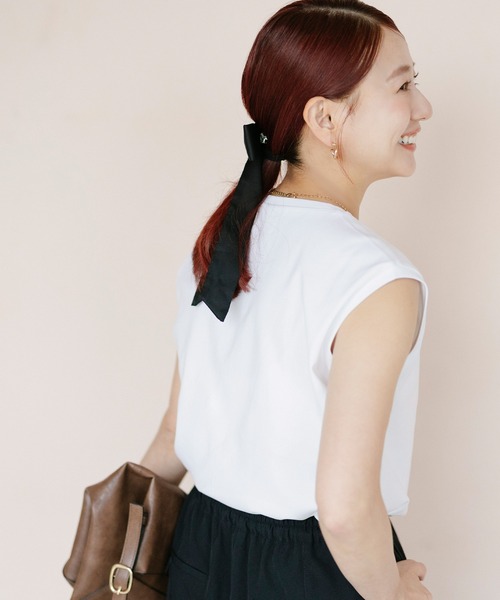 coca(coca)(コカ)の「【伊藤千晃様着用】接触冷感ノースリーブTシャツ(Tシャツ/カットソー・レディース・ブラック/ホワイト・L/S/M)」の6枚目の写真