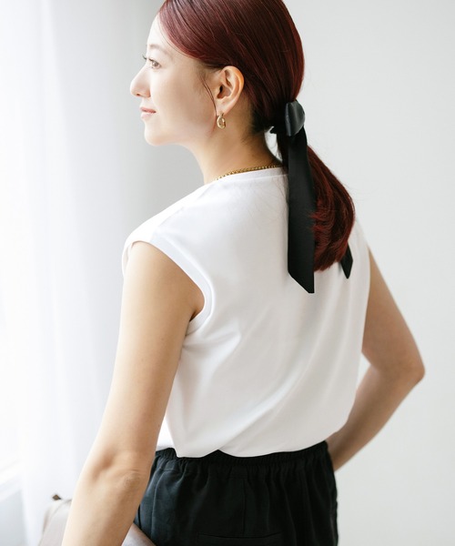 coca(coca)(コカ)の「【伊藤千晃様着用】接触冷感ノースリーブTシャツ(Tシャツ/カットソー・レディース・ブラック/ホワイト・L/S/M)」の8枚目の写真