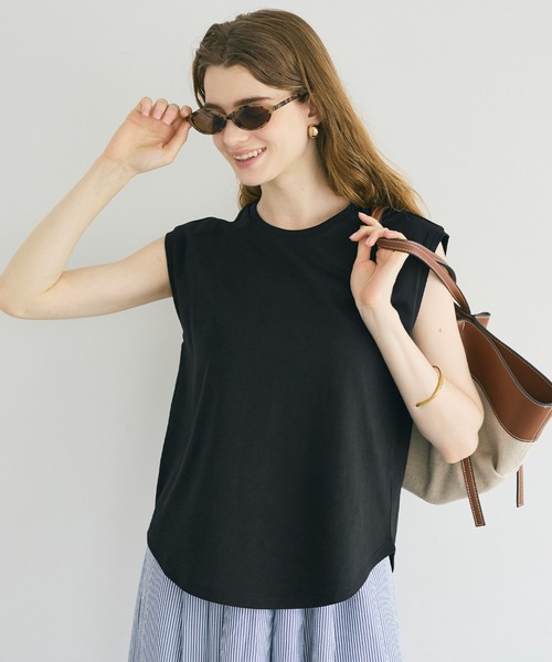coca(coca)(コカ)の「【伊藤千晃様着用】接触冷感ノースリーブTシャツ(Tシャツ/カットソー・レディース・ブラック/ホワイト・L/S/M)」の17枚目の写真