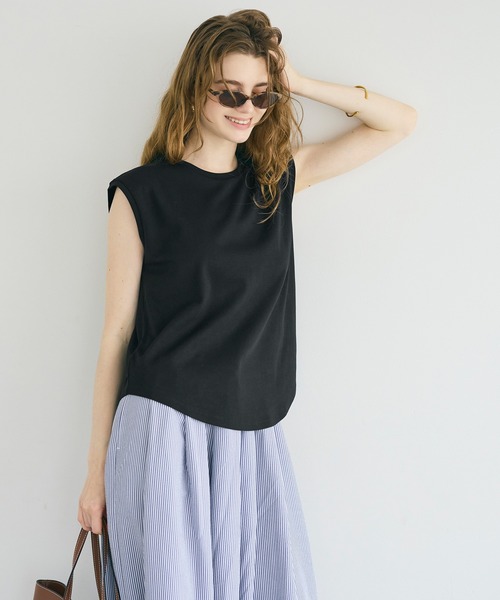 coca(coca)(コカ)の「【伊藤千晃様着用】接触冷感ノースリーブTシャツ(Tシャツ/カットソー・レディース・ブラック/ホワイト・L/S/M)」の20枚目の写真