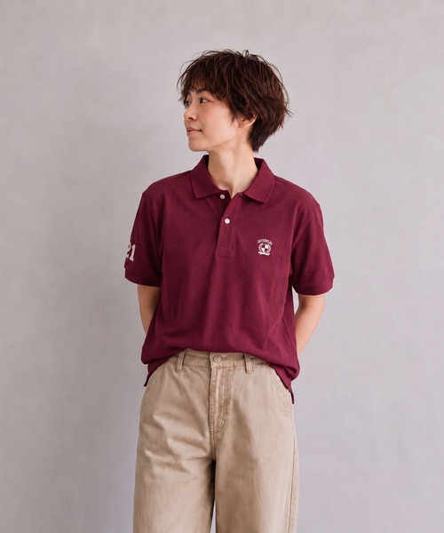 INTERPLAY(インタープレイ)の「【INTERPLAY】IP EMB. S/S Polo Shirts(ポロシャツ・レディース・ブラック/ネイビー/バーガンディー・LARGE)」の10枚目の写真