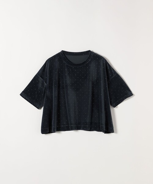 SHIPS any(シップス エニィ)の「SHIPS any:〈洗濯機可能〉ポリエステルベロア ラメ ドット ワイド カットソー(Tシャツ/カットソー・レディース・ネイビー/ベージュ・ONE SIZE)」の17枚目の写真