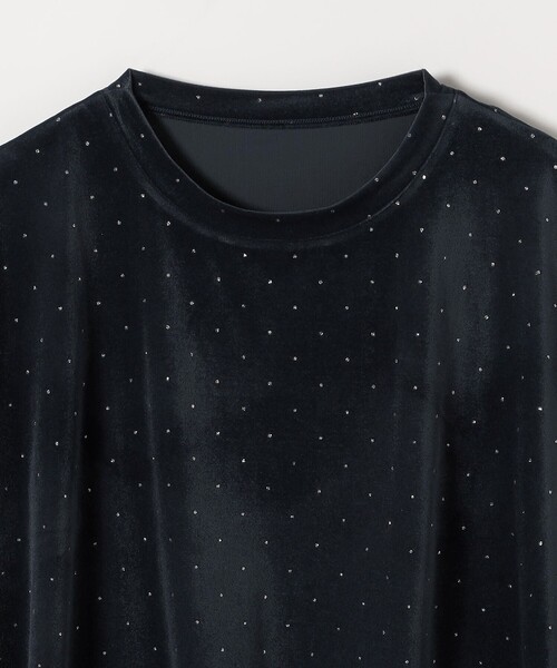 SHIPS any(シップス エニィ)の「SHIPS any:〈洗濯機可能〉ポリエステルベロア ラメ ドット ワイド カットソー(Tシャツ/カットソー・レディース・ネイビー/ベージュ・ONE SIZE)」の18枚目の写真