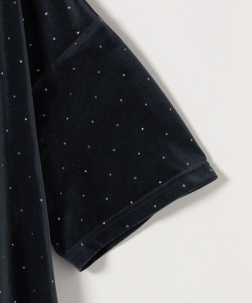 SHIPS any(シップス エニィ)の「SHIPS any:〈洗濯機可能〉ポリエステルベロア ラメ ドット ワイド カットソー(Tシャツ/カットソー・レディース・ネイビー/ベージュ・ONE SIZE)」の19枚目の写真
