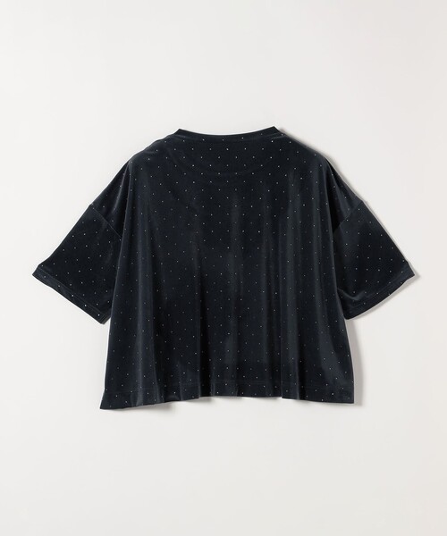 SHIPS any(シップス エニィ)の「SHIPS any:〈洗濯機可能〉ポリエステルベロア ラメ ドット ワイド カットソー(Tシャツ/カットソー・レディース・ネイビー/ベージュ・ONE SIZE)」の21枚目の写真