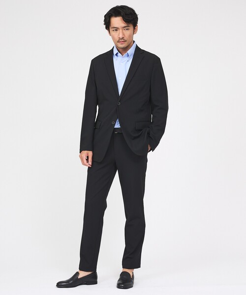 ABAHOUSE GRAY(アバハウスグレイ)の「【接触冷感/セットアップ対応】ナイロンジャガード ストレッチ シングルジャケット(テーラードジャケット・メンズ・ブラック/ネイビー/カーキ・48/50/44/46)」の18枚目の写真