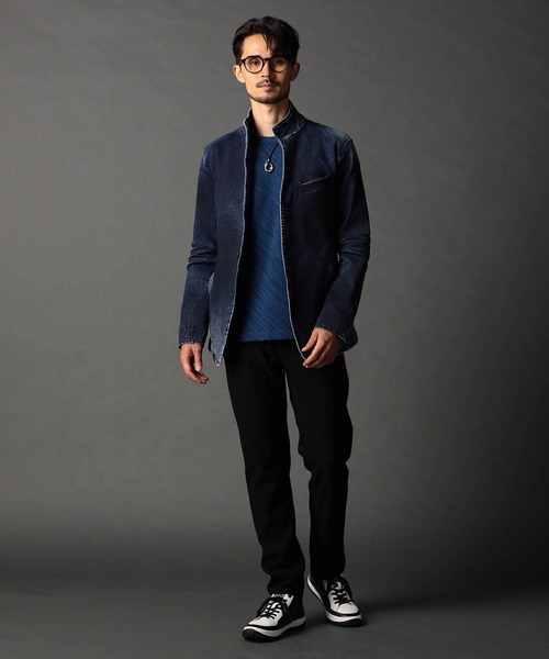 NICOLE CLUB FOR MEN(ニコルクラブフォーメン)の「デニムスタンドカヴァーオール(デニムジャケット・メンズ・オフホワイト/ブルー/ブラック・LARGE/MEDIUM/X-LARGE)」の22枚目の写真