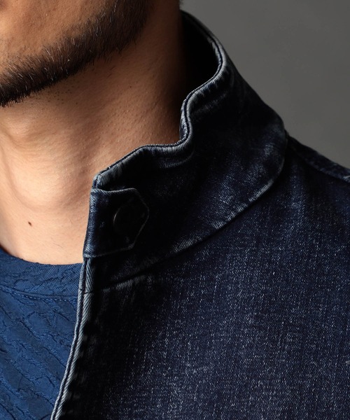 NICOLE CLUB FOR MEN(ニコルクラブフォーメン)の「デニムスタンドカヴァーオール(デニムジャケット・メンズ・オフホワイト/ブルー/ブラック・LARGE/MEDIUM/X-LARGE)」の17枚目の写真