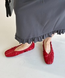 ギャザーラウンドトゥパンプス