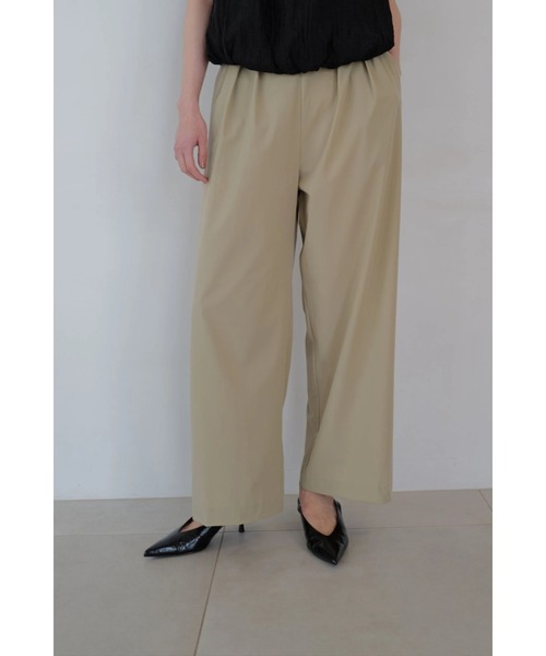 TRUNC(トランクエイティーエイト)の「Ice Touch Wide Straight Pants(その他パンツ・レディース・ベージュ/ブラック・FREE)」の3枚目の写真