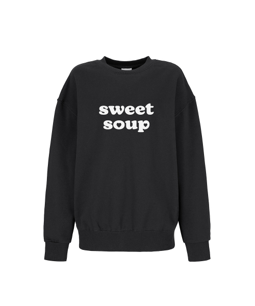 SWEET SOUP(スウィートスープ)の「スウィートハートレタリングオーバーサイズスウェットシャツ(WCRLTF2)(Tシャツ/カットソー・レディース・ブラック/チャコールグレー/ライトグレー・55/66㎝~76㎝)」の4枚目の写真