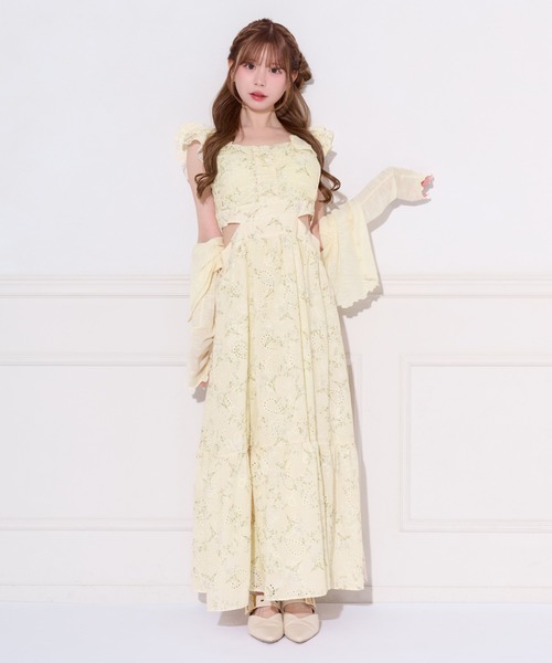 apres jour(アプレジュール)の「チャーム付きシアーカラーカーディガン(カーディガン/ボレロ・レディース・オフホワイト/ピンク/ライトブルー/ライトイエロー・X-LARGE/フリー)」の21枚目の写真