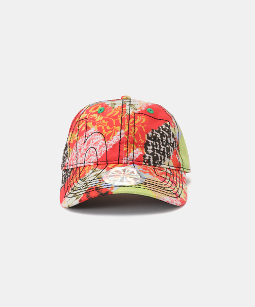 b.Eautiful/ビューティフル】 Vapor 6 Panel Hat（RED KIMONO