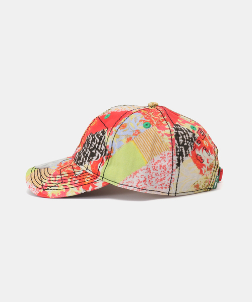 b.Eautiful/ビューティフル】 Vapor 6 Panel Hat（RED KIMONO