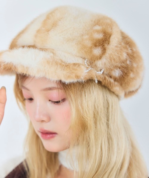 kaorinomori(カオリノモリ)の「kaorinomori ハニーキャス ノイ / カオリノモリ(キャスケット・レディース・グレー/ホワイト/ベージュ・M/57.5cm)」の20枚目の写真