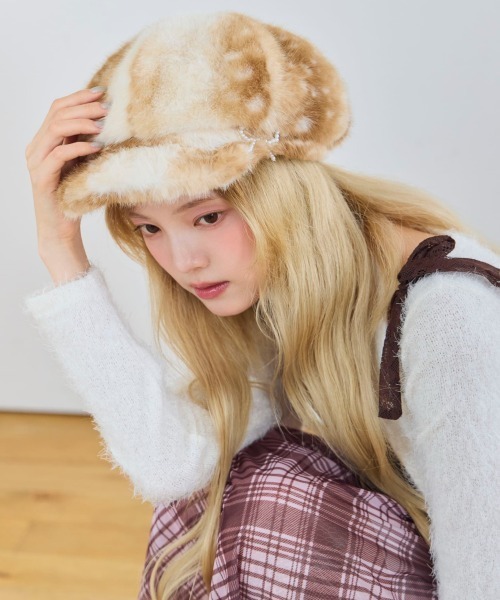 kaorinomori(カオリノモリ)の「kaorinomori ハニーキャス ノイ / カオリノモリ(キャスケット・レディース・グレー/ホワイト/ベージュ・M/57.5cm)」の22枚目の写真