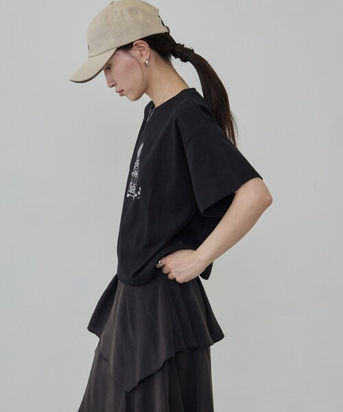 GALLEST(ギャレスト)の「フレンチブルTシャツ(Tシャツ/カットソー・レディース・ホワイト/ブラック・38)」の10枚目の写真